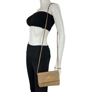 Brown Crossbody Wallet Shoulder Bag with Mirror &‎ Phone Holder